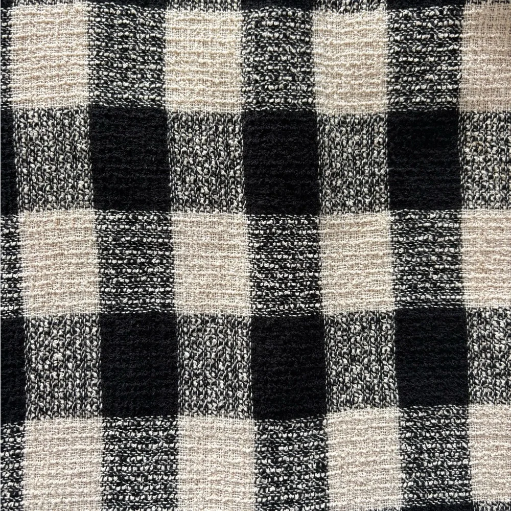 Zara Basic Collection Tweed Checked Top - Picture 2 of 5